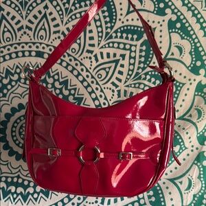BCBG Paris Pink Leather Shoulder Bag